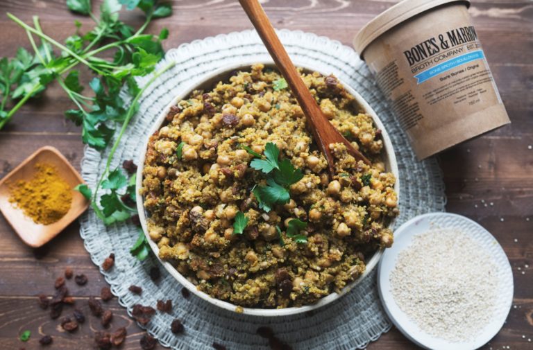Spicy Curried Quinoa Bones and Marrow Broth Company