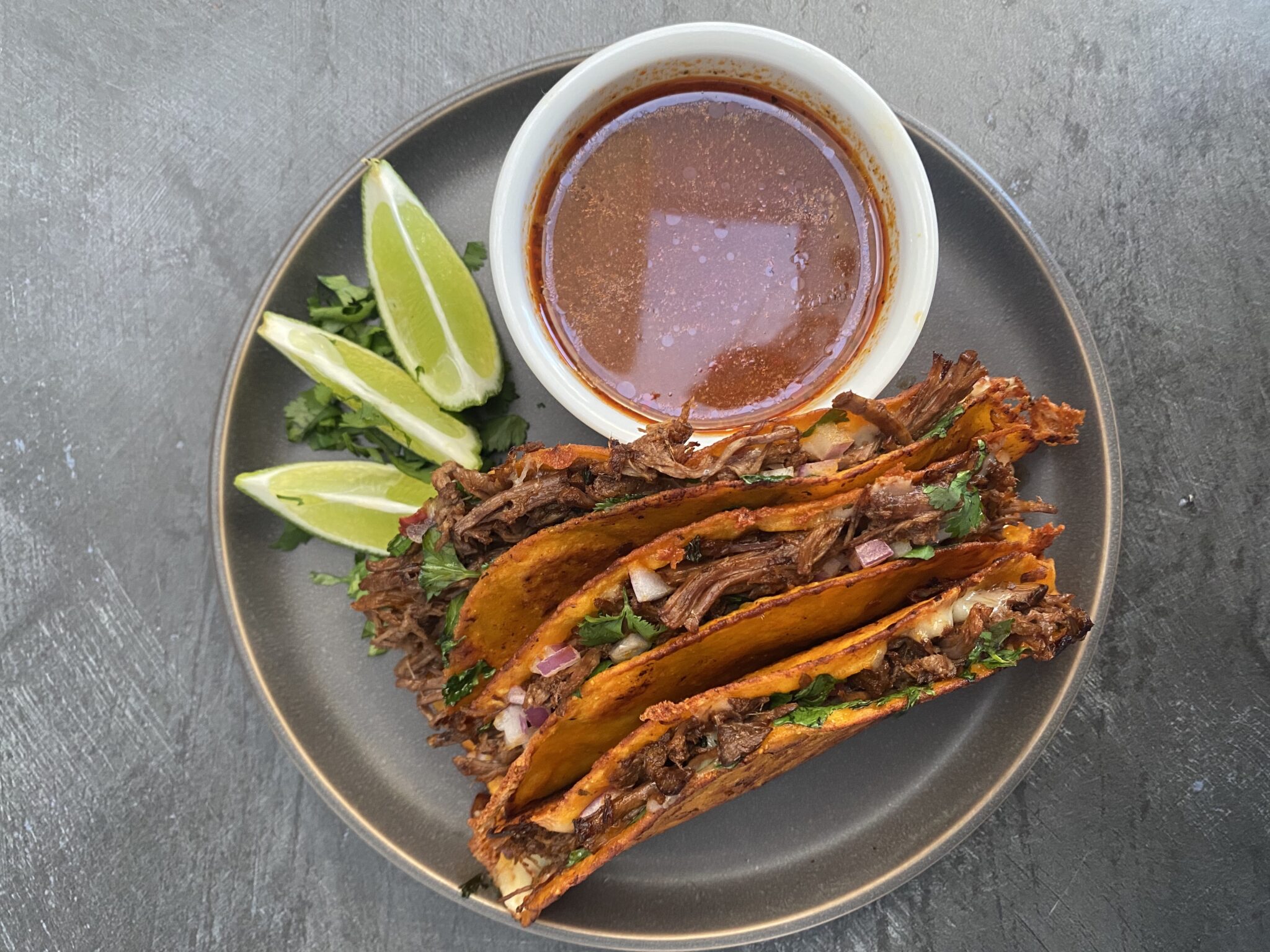 Birria Tacos Bones and Marrow Broth Company